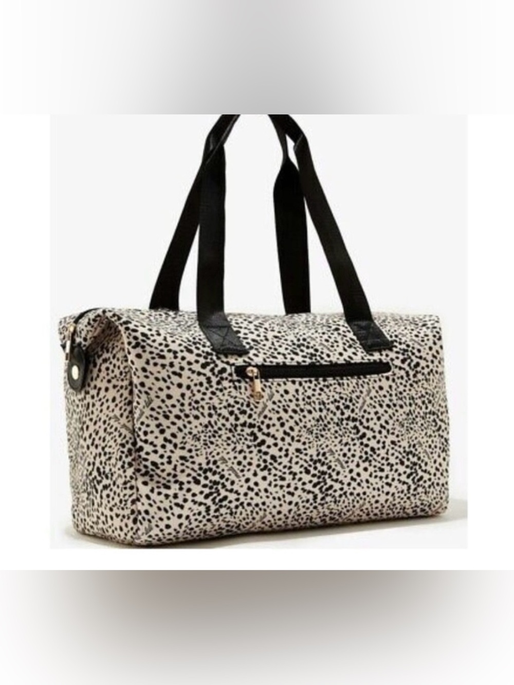 Mali + Lili Signature Leopard Print Weekender Bag.